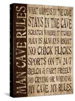 Man Cave Rules-N. Harbick-Stretched Canvas