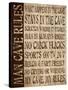 Man Cave Rules-N. Harbick-Stretched Canvas