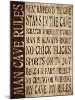 Man Cave Rules-N. Harbick-Mounted Art Print