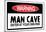 Man Cave Sign Enter at Your Own Risk Art Print Poster-null-Mounted Poster