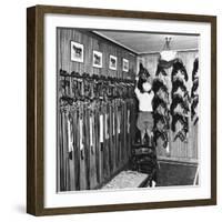 Man Checking Equipment Inside a Stable's Tack Room-Alfred Eisenstaedt-Framed Photographic Print