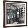 Man Checking Equipment Inside a Stable's Tack Room-Alfred Eisenstaedt-Framed Photographic Print