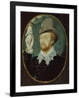 Man Clasping Hand from a Cloud, Possibly William Shakespeare, 1588-Nicholas Hilliard-Framed Giclee Print