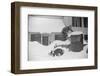 Man Clearing Snow from Truck after Heavy Snowfall, Vermont, 1940-Marion Post Wolcott-Framed Photographic Print