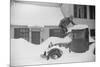 Man Clearing Snow from Truck after Heavy Snowfall, Vermont, 1940-Marion Post Wolcott-Mounted Photographic Print