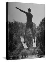 Man Competing in the National Water Skiing Championship Tournament-Mark Kauffman-Stretched Canvas