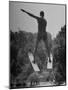 Man Competing in the National Water Skiing Championship Tournament-Mark Kauffman-Mounted Photographic Print