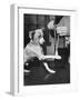 Man Demonstrating Proper Way to Put Splint on Dog in Event of First Aid Being Required-John Phillips-Framed Photographic Print