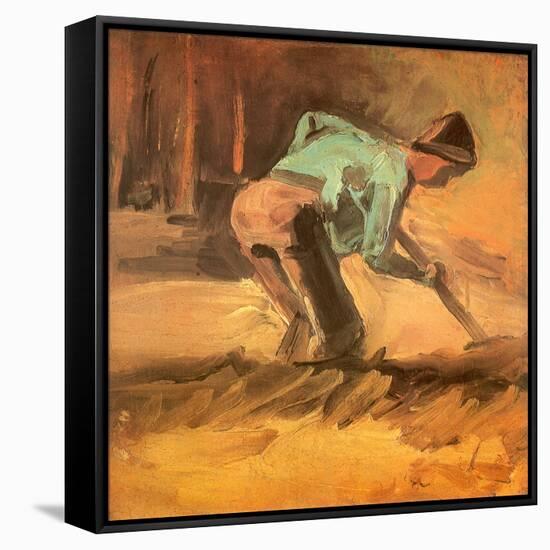 Man Digging, 1882-Vincent van Gogh-Framed Stretched Canvas