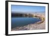 Man Diving into One of the Twin Fresh Lakes (Sala Eyes) in San Pedro De Atacama-Kimberly Walker-Framed Photographic Print