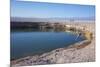 Man Diving into One of the Twin Fresh Lakes (Sala Eyes) in San Pedro De Atacama-Kimberly Walker-Mounted Photographic Print