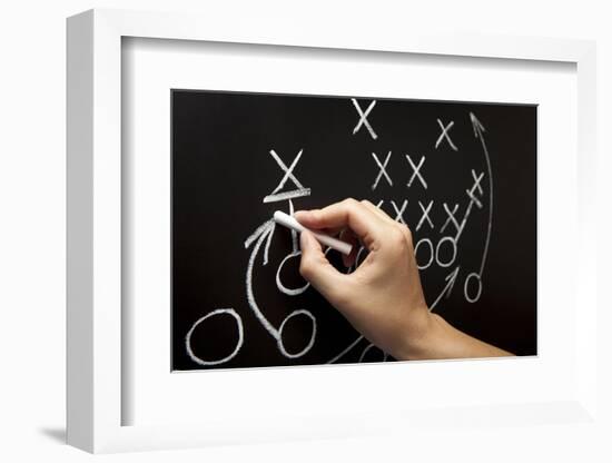 Man Drawing A Game Strategy-Ivelin Radkov-Framed Photographic Print