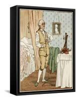 Man Dressing Circa 1800-R Caldecott-Framed Stretched Canvas