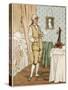 Man Dressing Circa 1800-R Caldecott-Stretched Canvas