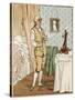 Man Dressing Circa 1800-R Caldecott-Stretched Canvas