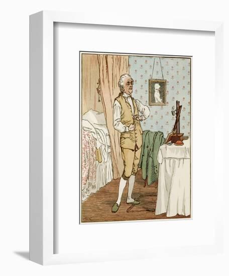 Man Dressing Circa 1800-R Caldecott-Framed Art Print