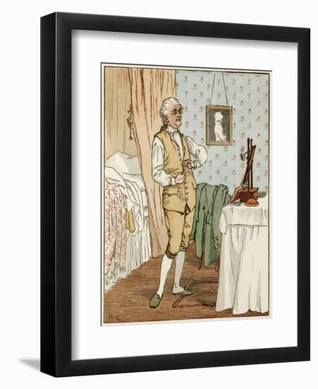 Man Dressing Circa 1800-R Caldecott-Framed Art Print