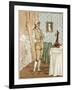 Man Dressing Circa 1800-R Caldecott-Framed Art Print