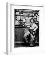 Man Dressing Up as a Cowboy in a Bar-null-Framed Giclee Print