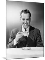 Man Drinking Tea-Philip Gendreau-Mounted Photographic Print