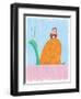 Man driving as slow as a snail-Harry Briggs-Framed Giclee Print