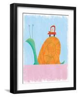 Man driving as slow as a snail-Harry Briggs-Framed Giclee Print