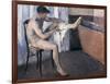 Man Drying His Leg-Gustave Caillebotte-Framed Giclee Print