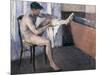 Man Drying His Leg-Gustave Caillebotte-Mounted Giclee Print