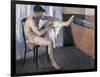 Man Drying His Leg-Gustave Caillebotte-Framed Giclee Print