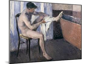 Man Drying His Leg-Gustave Caillebotte-Mounted Giclee Print