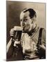 Man Enjoying a Pint of Beer-null-Mounted Photographic Print