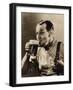 Man Enjoying a Pint of Beer-null-Framed Photographic Print