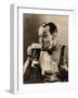 Man Enjoying a Pint of Beer-null-Framed Photographic Print