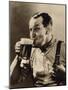 Man Enjoying a Pint of Beer-null-Mounted Photographic Print