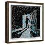 Man Enters into Dark Room-JoeBakal-Framed Art Print