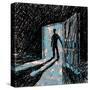Man Enters into Dark Room-JoeBakal-Stretched Canvas
