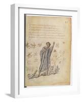 Man Escaping from Bees, Illustration from Theriaca of Nicander of Colophon-Byzantine-Framed Giclee Print