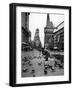 Man Feeding Pigeons in an Empty Times Square During a Taxi Strike-Yale Joel-Framed Photographic Print