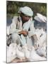 Man Feeding the Famous White Pigeons, Mazar-I-Sharif, Afghanistan-Jane Sweeney-Mounted Photographic Print