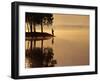 Man Fishing at Lake-Peter Beck-Framed Premium Photographic Print