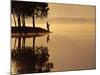 Man Fishing at Lake-Peter Beck-Mounted Photographic Print