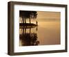 Man Fishing at Lake-Peter Beck-Framed Photographic Print