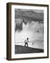 Man Fishing For Salmon in the Columbia River-Peter Stackpole-Framed Photographic Print