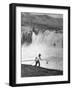 Man Fishing For Salmon in the Columbia River-Peter Stackpole-Framed Photographic Print