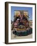 Man Fixing Decoration onto Truck for Diwali Celebrations, Pali District, Rajasthan, India, Asia-Annie Owen-Framed Photographic Print