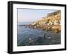 Man Floating in Dead Sea, Jordan, Middle East-Alison Wright-Framed Photographic Print