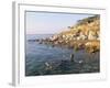 Man Floating in Dead Sea, Jordan, Middle East-Alison Wright-Framed Photographic Print