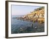 Man Floating in Dead Sea, Jordan, Middle East-Alison Wright-Framed Photographic Print