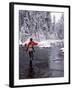 Man Fly Fishing in Fall River, Oregon, USA-Janell Davidson-Framed Premium Photographic Print
