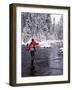 Man Fly Fishing in Fall River, Oregon, USA-Janell Davidson-Framed Photographic Print